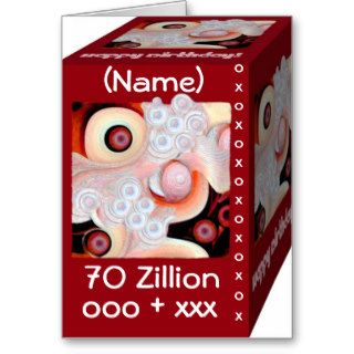 Happy 70th Birthday   70 Zillion Hugs & Kisses Card