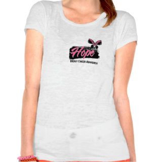 Hope Tattoo Butterfly Breast Cancer Tee Shirt