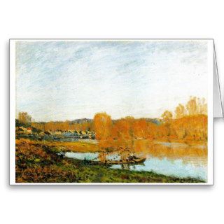 Autumn Banks ofthe Seine near Bougival 1873 Sisley Card