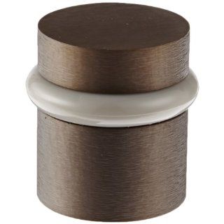 Rockwood 446.10B Bronze Modern Style Universal Door Stop, #12 X 1 1/2" WS Fastener with Plastic Anchor and 12 24 x 1" FH MS Fastener with Lead Anchor, 1 1/4" Base Diameter, 1 1/2" Height, Satin Oxidized Oil Rubbed Finish Industrial &am