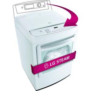 LG Electronics 7.3 cu. ft. Gas Dryer with Steam in White DLGY1702W