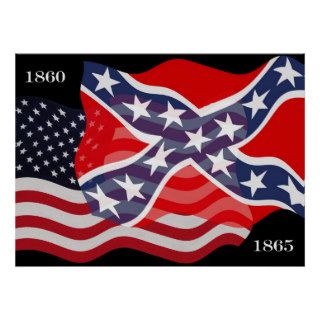 Confederate Flag Poster Print