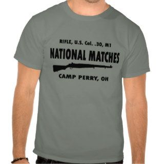 Camp Perry National Matches M1 Garand T Shirts