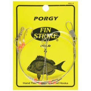 Fin Strike 460 2 Porgy Rigs w/Red  Fishing Bait Rigs  Sports & Outdoors