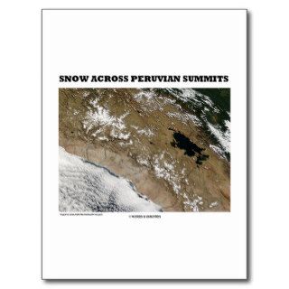 Snow Across Peruvian Summits (Picture Earth) Post Cards