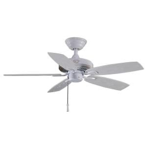 Hampton Bay Gazebo II 42 in. Indoor/Outdoor White Ceiling Fan YG187 WH