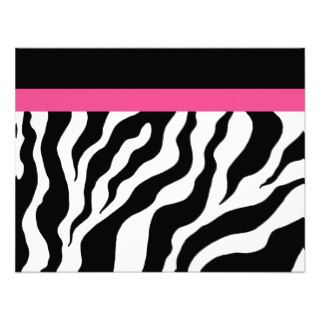 Zebra Animal Print Invitations