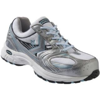 Women's Composite Toe Converse C447 Cross Trainer Work Shoe Gray / Silver / Teal, GREY/SILVER, 7.5 Industrial And Construction Shoes Shoes