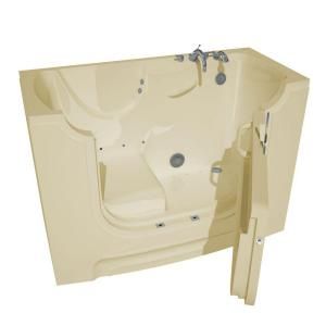 Universal Tubs 5 ft. x 30 in. Wheelchair Accessible Right Drain Walk In Air Bath Tub in Biscuit HD3060WCARBA