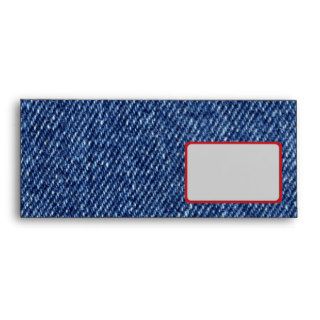 Fabric Material Old Washed Denim Dark Blue Envelopes