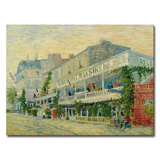 Vincent van Gogh 'Restaurant de la Sirene, 1887' Canvas Art Trademark Fine Art Canvas
