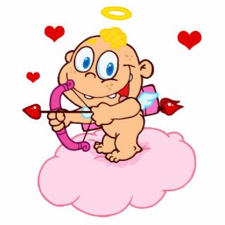 adorable cute funny little love valentine cupid photo cut outs