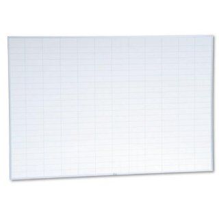 Magna Visual PBFGL 8 Magna Visual Planning Board, 2x3 Grid, Porcelain On Steel, 72 x 48, Blue/White  Planning Pads 