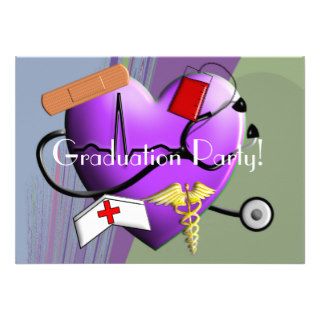 Nurse Graduation Party Invitations