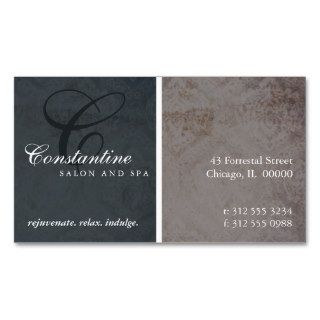 Textured Damask Monogram Appointment Card Business Card Template