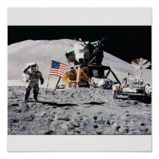 Space Moon Landing Posters