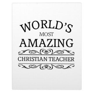 World's most amazing christian teacher plaque