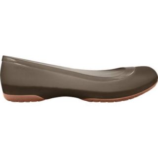 Women's Crocs Carlisa Flat Espresso/Bronze Crocs Slip ons