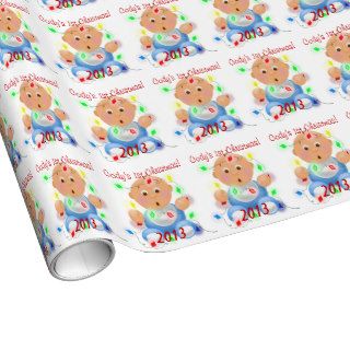 "Baby's 1st Christmas" Personalized Wrapping Paper