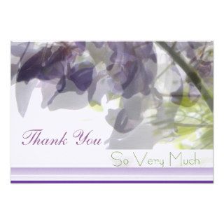 Wisteria Whisper/Wedding or All Occasion Thank You Invitations
