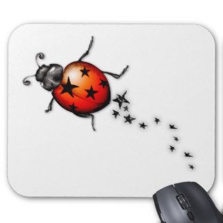 Ladybug Rockstar Mouse Mats