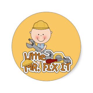 Little Mr. Fix It   Wrench Tshirts and Gifts Sticker