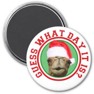 Hump Day Camel Guess What Day It Is Christmas Fridge Magnets