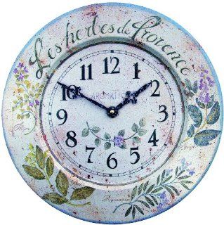 Roger Lascelles French Tin Herb Wall Clock, 14.2 Inch   Wall Clocks For Kitchen