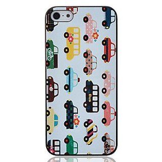 Colorfull Buses Pattern Hard Case for iPhone5  Cell Phone Carrying Cases  Sports & Outdoors