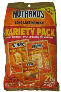 HotHands Variety Packs Hand Warmers, Toe Warmers, Body & Hand Super Warmers  1 or 2PK  Sports & Outdoors