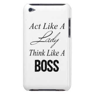 Act Like A Lady, Think Like A Boss iPod Touch Cases