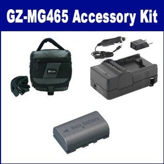 JVC Everio GZ MG465 Camcorder Accessory Kit includes SDM 180 Charger, SDC 27 Case, SDBNVF808 Battery  Camera & Photo
