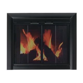 Pleasant Hearth Clairmont Small Glass Fireplace Doors CM 3010