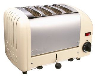 Dualit Classic 4 Slice Toaster, Utility Cream Kitchen & Dining