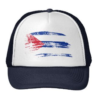 Cool Cuban flag design Mesh Hats