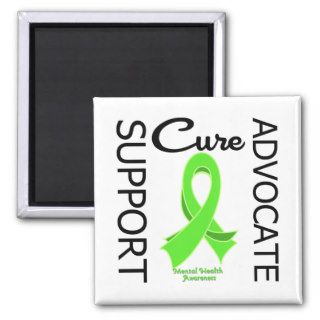 Mental Health Awareness Support Advocate Cure Magnets