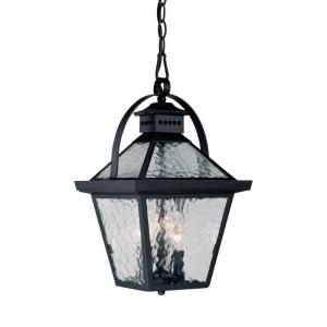 Acclaim Lighting Bay Street Collection 3 Light Outdoor Matte Black Hanging Lantern 7676BK