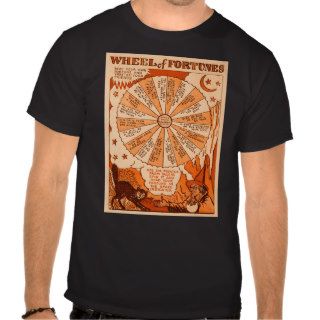 Retro Vintage Kitsch Halloween Wheel of Fortunes Tshirt