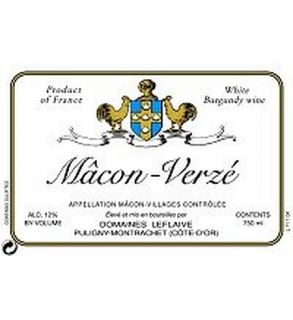 Domaine Leflaive Macon Verze 2010 750ML Wine