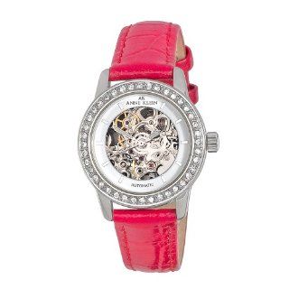 Anne Klein Women's 109131WTRD Automatic Swarovski Crystal Accented Silver Tone Watch Watches