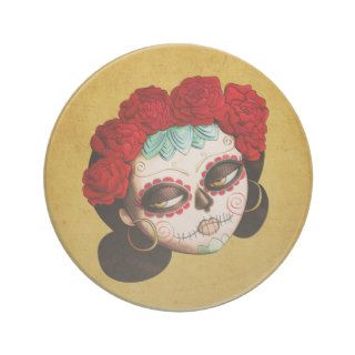 Beautiful Mexican Catrina Drink Coaster