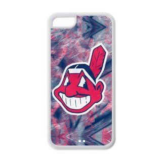 Custom MLB Cleveland Indians Inspired Design TPU Case Back Cover For Iphone 5c iphone5c NY467 Cell Phones & Accessories