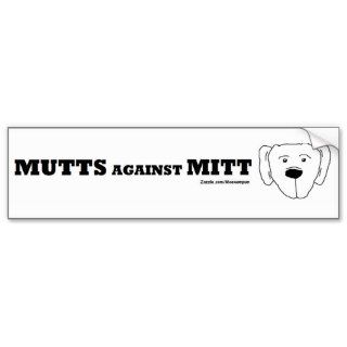 Mutts Against Mitt Bumper Stickers