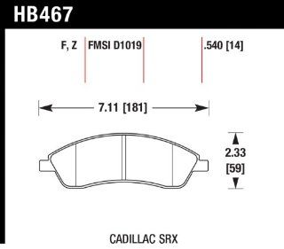 Hawk Performance HB467Z.540 Performance Ceramic Brake Pad Automotive