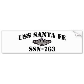 USS SANTA FE (SSN 763) BUMPER STICKER