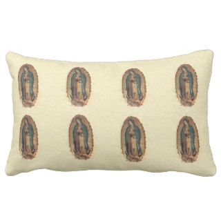 Our Lady of Guadalupe Vintage Throw Pillows