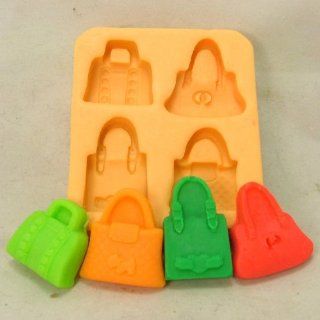 3D Purses Silicone Chocolate Candy or Soap Mold Kitchen & Dining