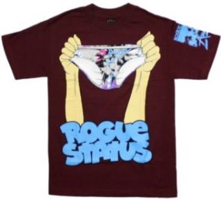 Panty Raid S/S Mens T shirt in Burgundy by Rogue Status, Size XXX Large, Color Burgundy Novelty T Shirts Clothing