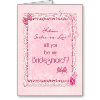 A craft look Bridesmaid invitation Cards
