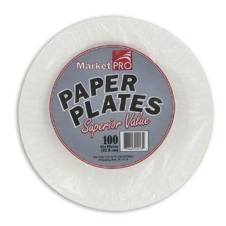 MarketPro Paper Plates 9in Kitchen & Dining